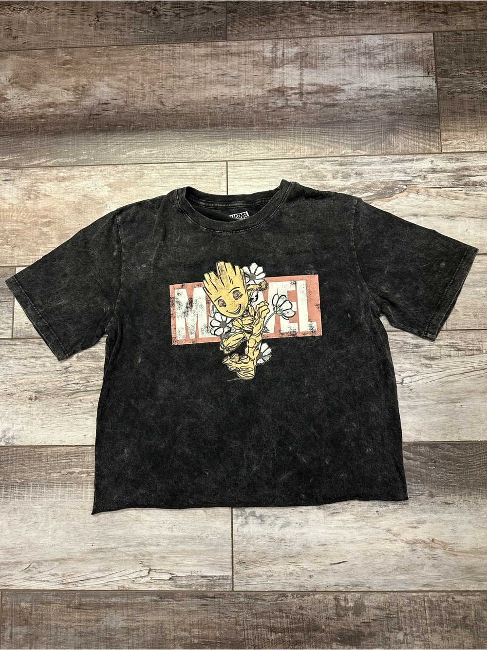 Marvel Women’s Black Groot Graphic Tee